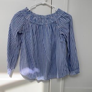 White and blue striped long sleeve. Size Small from rag & bone